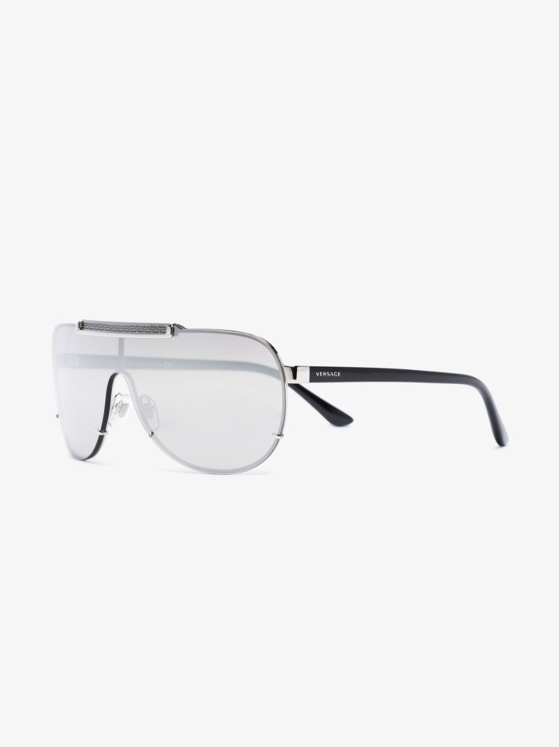 Silver Tone Aviator Sunglasses