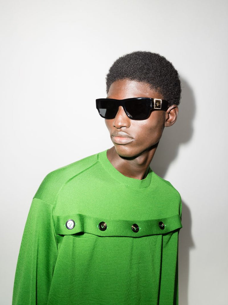 Black Medusa Square Sunglasses