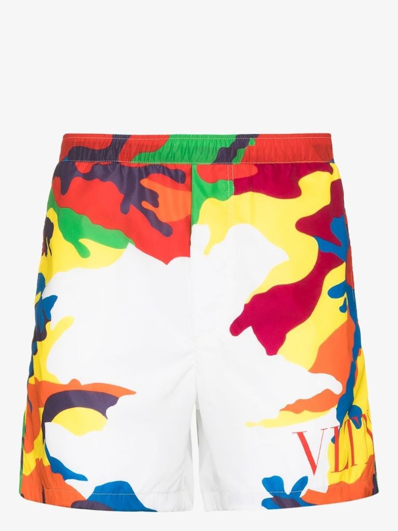 Camouflage Print Swim Shorts