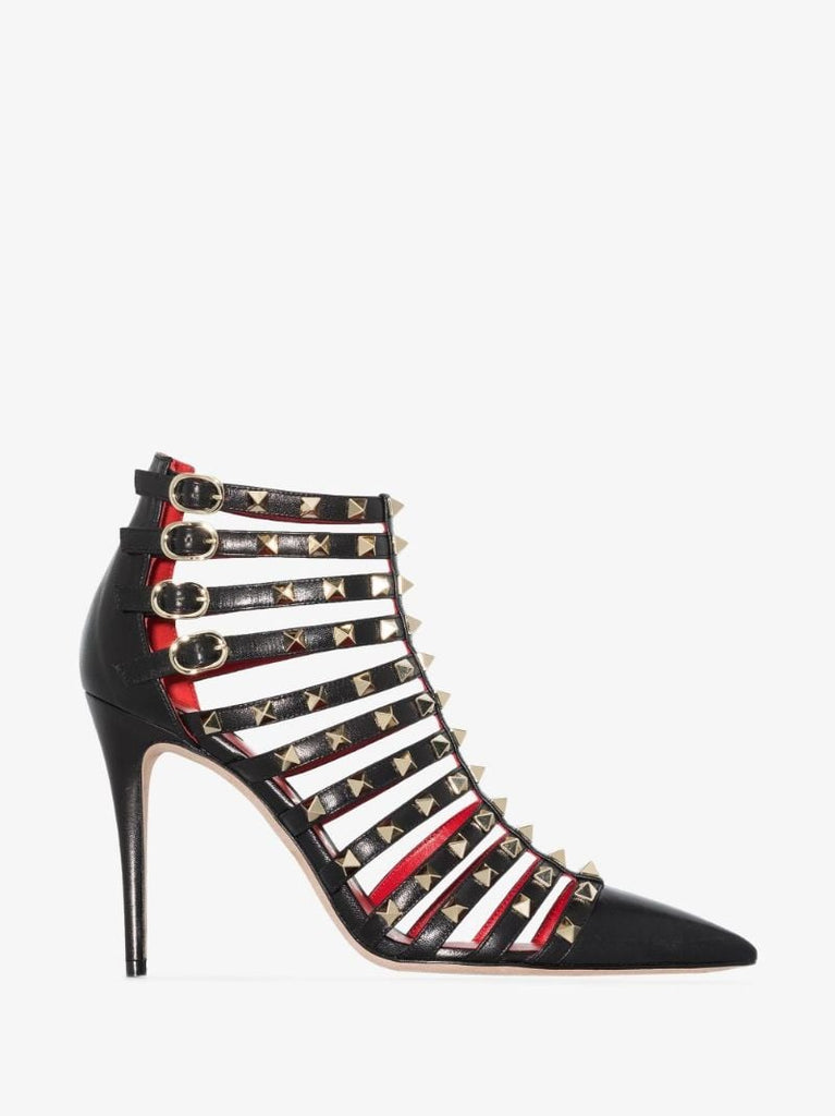 Black Rockstud Alcove 100 Leather Pumps