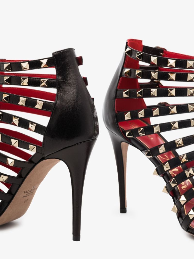 Black Rockstud Alcove 100 Leather Pumps