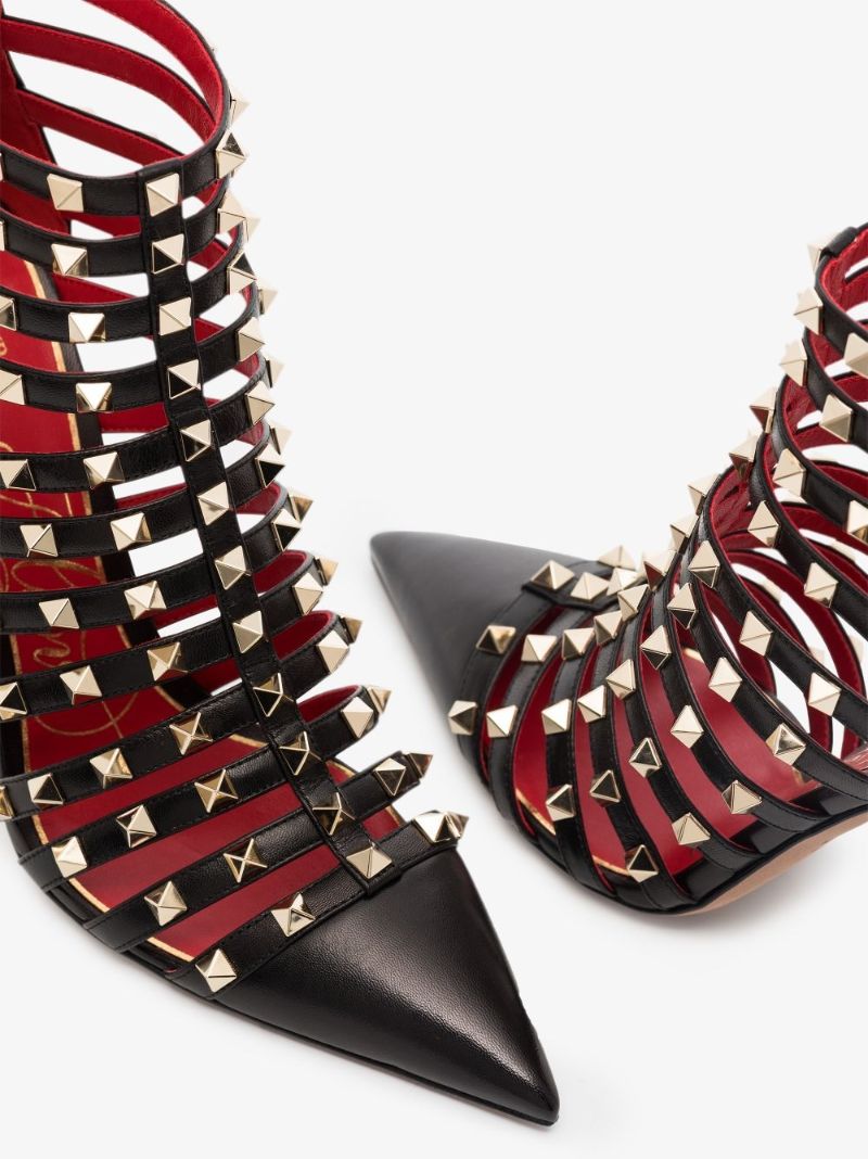 Black Rockstud Alcove 100 Leather Pumps