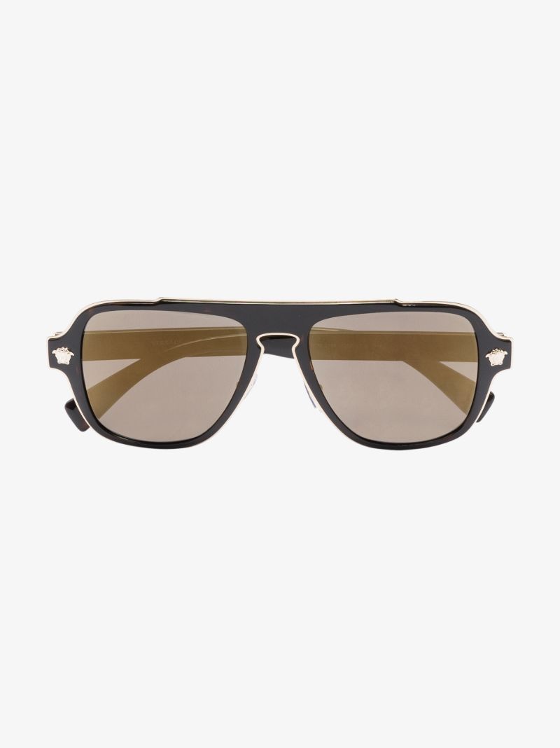 Brown Medusa Tortoiseshell Pilot-style Sunglasses