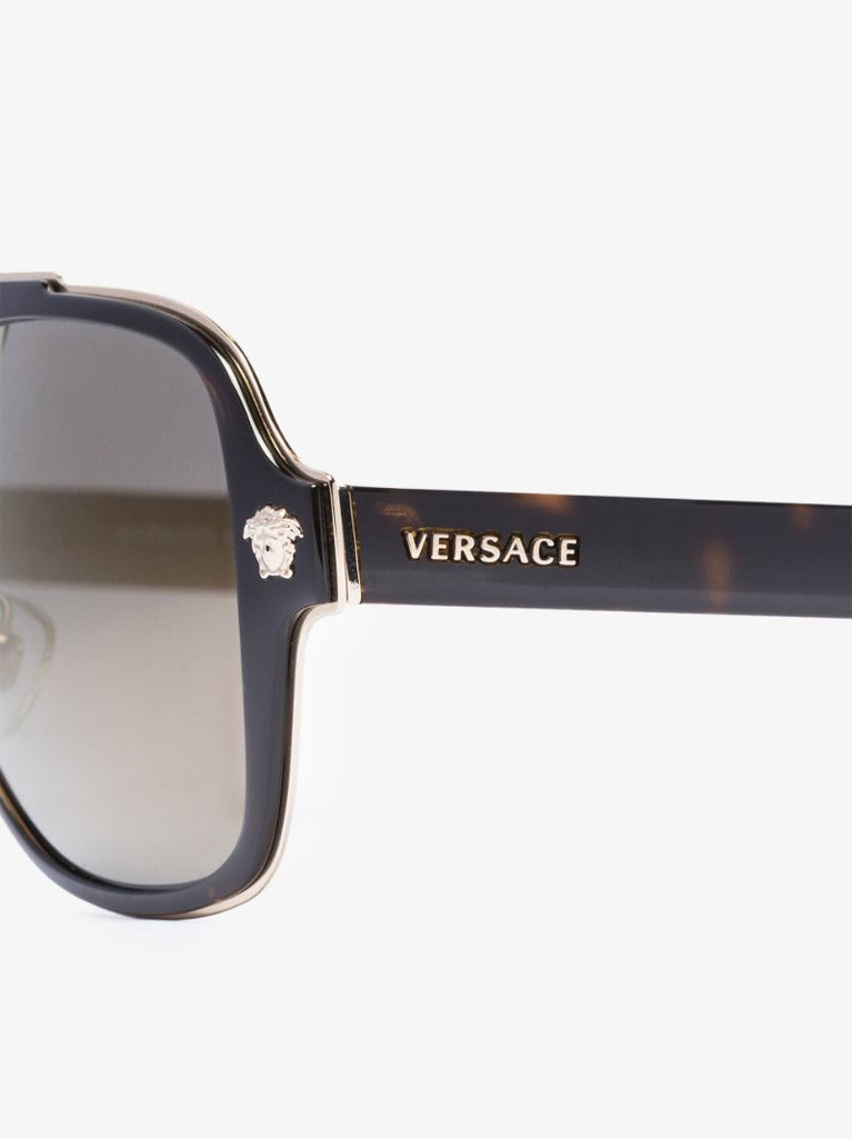 Brown Medusa Tortoiseshell Pilot-style Sunglasses