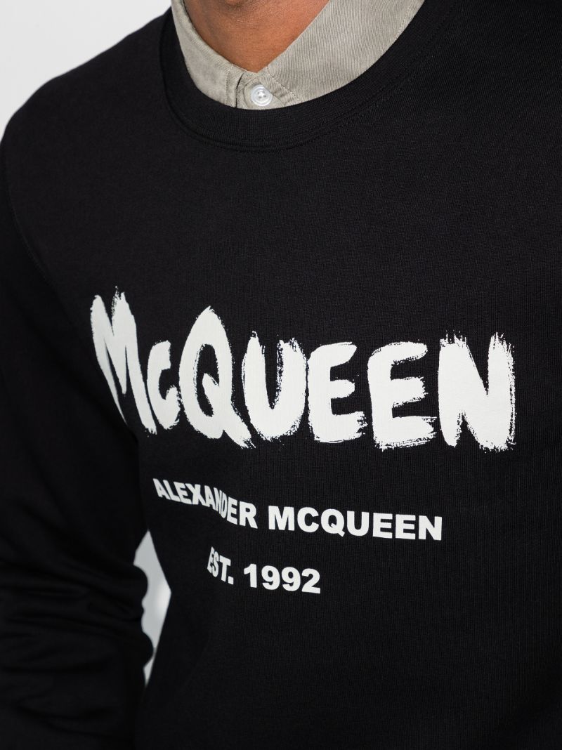 Graffiti Logo Cotton Sweatshirt