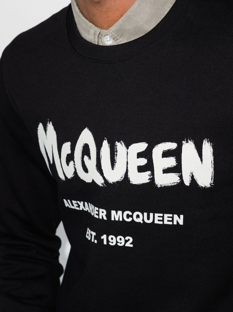 Graffiti Logo Cotton Sweatshirt