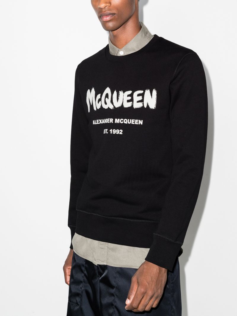 Graffiti Logo Cotton Sweatshirt