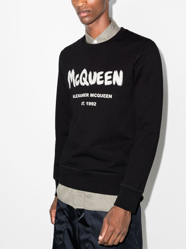 Graffiti Logo Cotton Sweatshirt