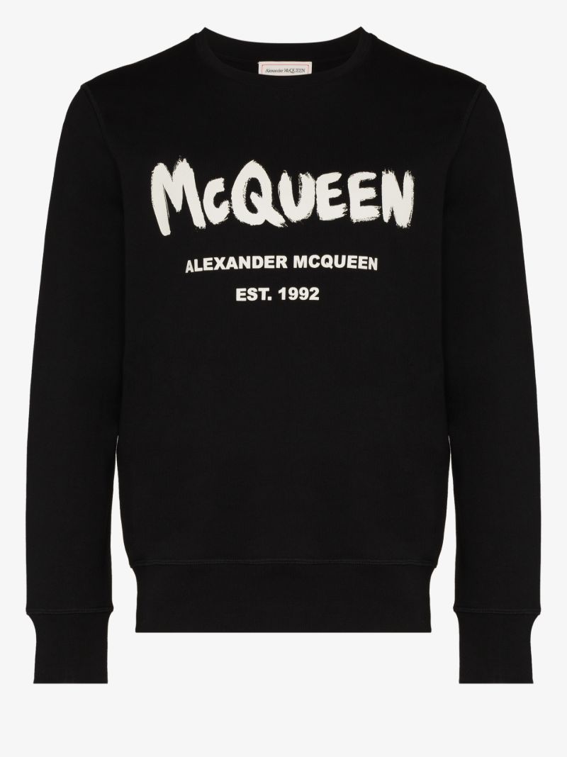 Graffiti Logo Cotton Sweatshirt