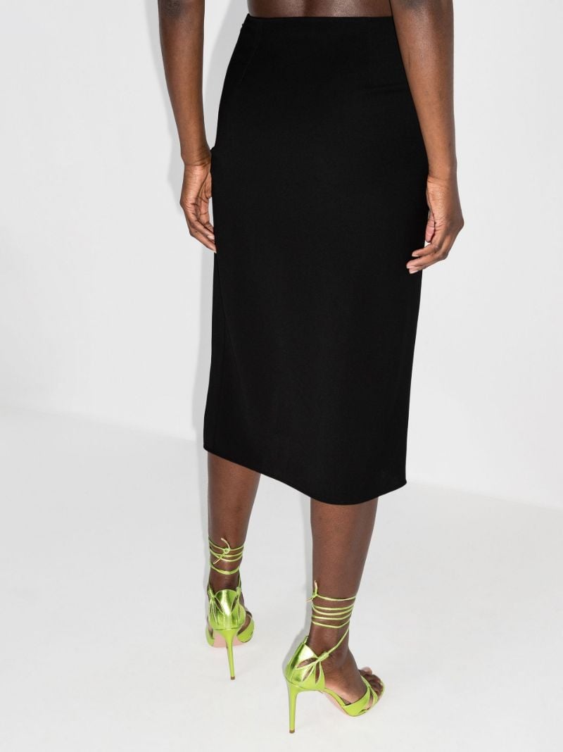 Side Split Wool Skirt