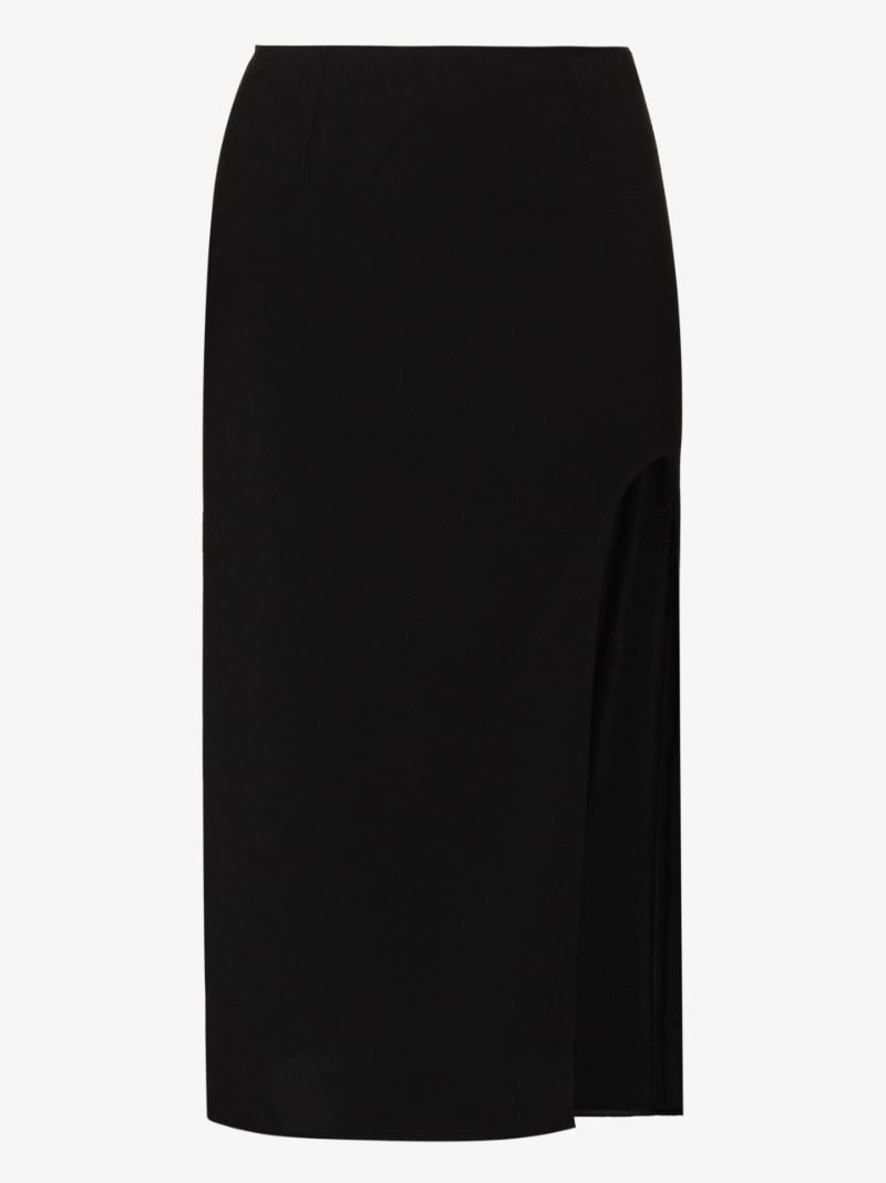 Side Split Wool Skirt