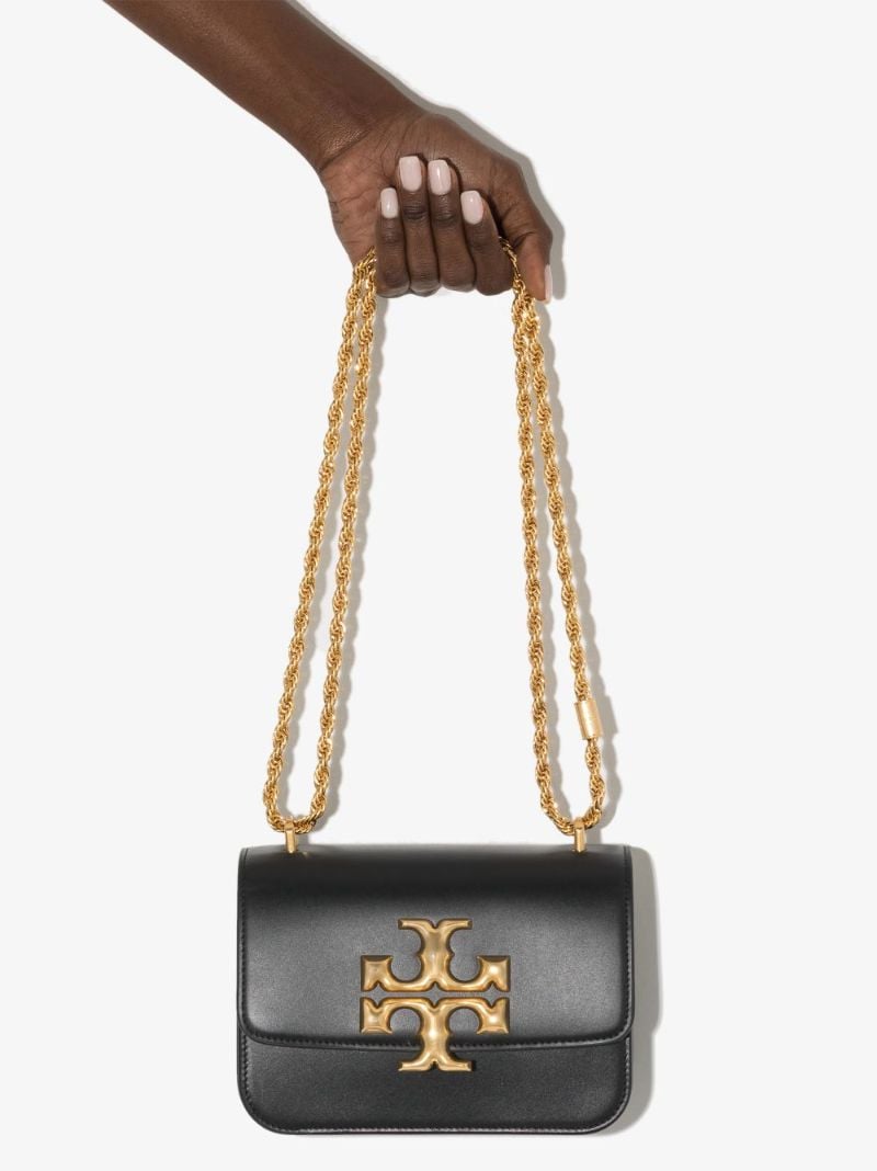 Black Eleanor Small Leather Shoulder Bag