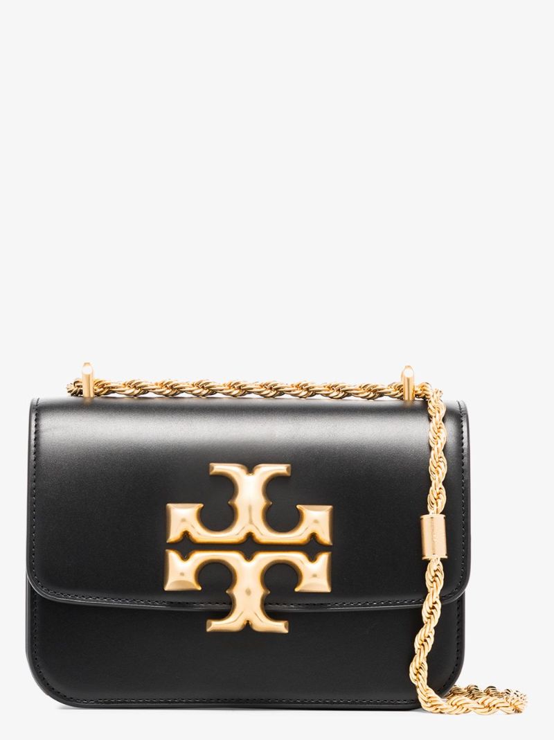 Black Eleanor Small Leather Shoulder Bag