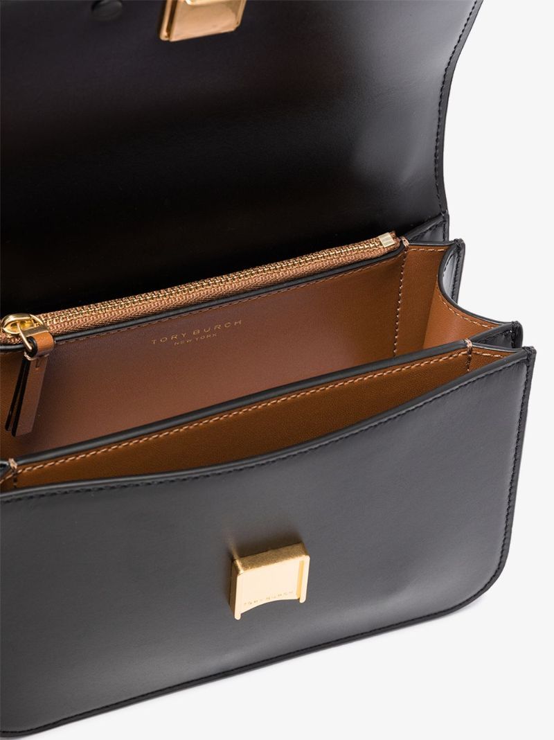 Black Eleanor Small Leather Shoulder Bag