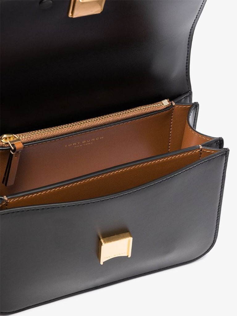 Black Eleanor Small Leather Shoulder Bag