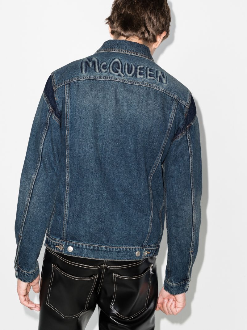 Graffiti Logo Denim Jacket