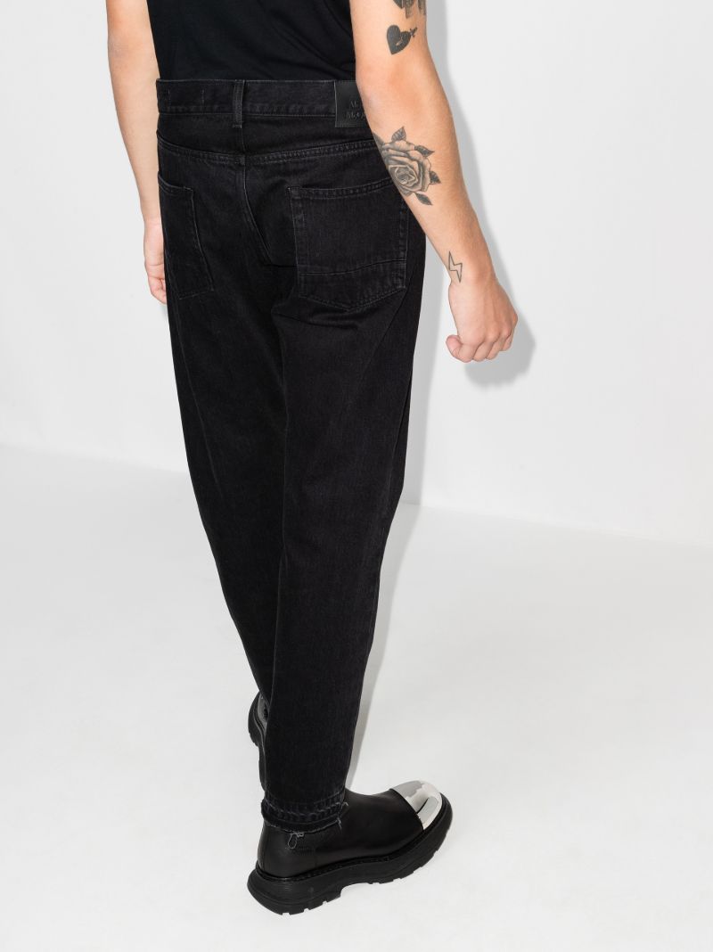 Distressed Straight Leg Jeans