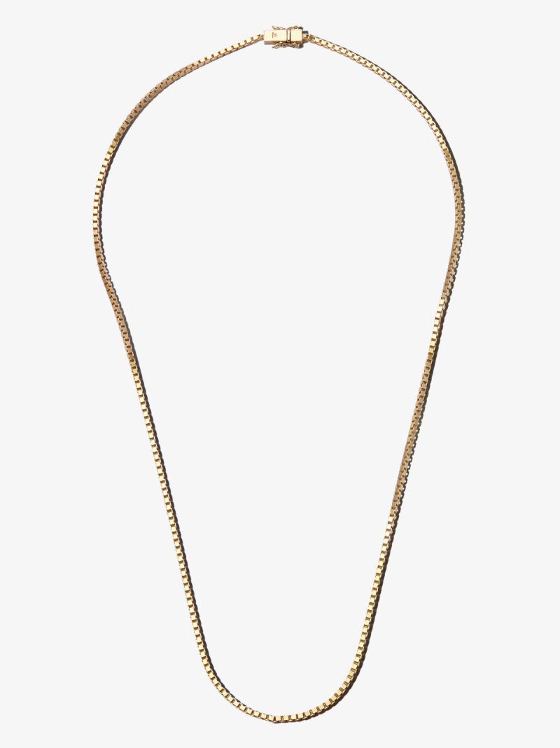 Gold-plated Square Chain Necklace
