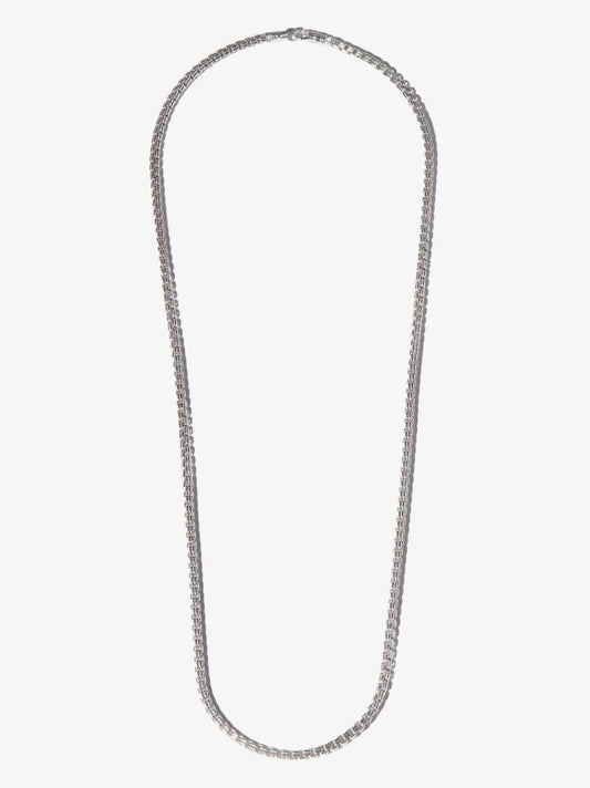 Sterling Silver Venetian Double M Chain Necklace