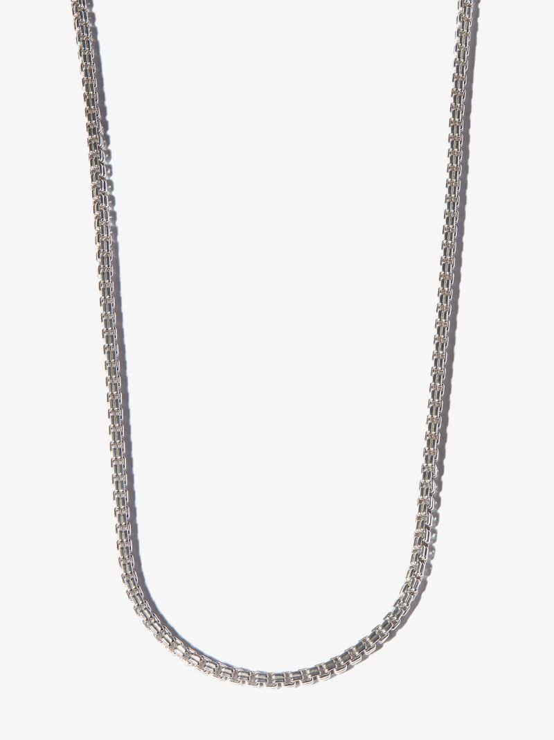 Sterling Silver Venetian Double M Chain Necklace