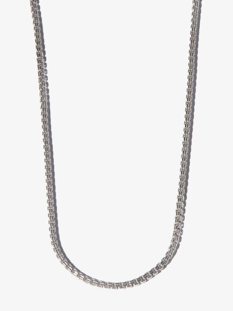 Sterling Silver Venetian Double M Chain Necklace