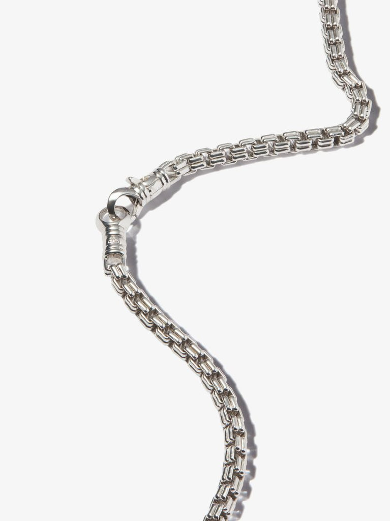 Sterling Silver Venetian Double M Chain Necklace