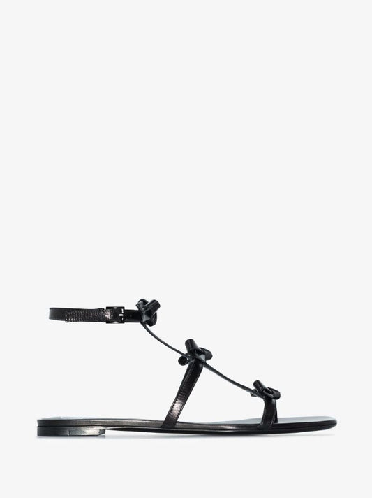 Black Leather Sandals