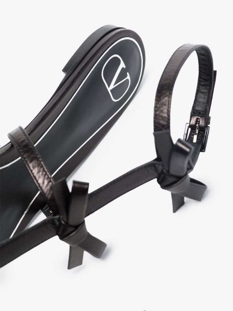 Black Leather Sandals