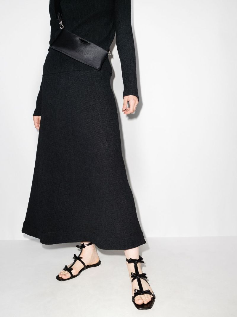 Black Leather Sandals