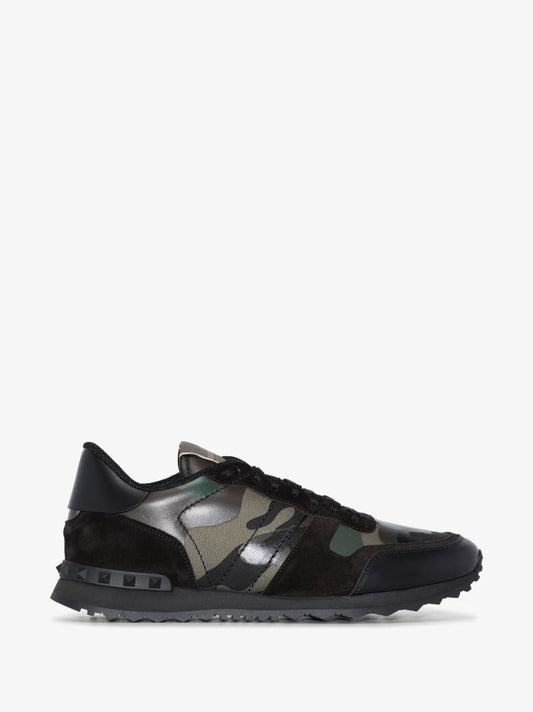 Black Rockrunner Camouflage Low Top Sneakers
