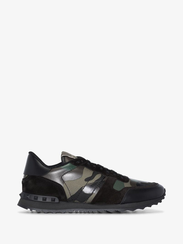 Black Rockrunner Camouflage Low Top Sneakers