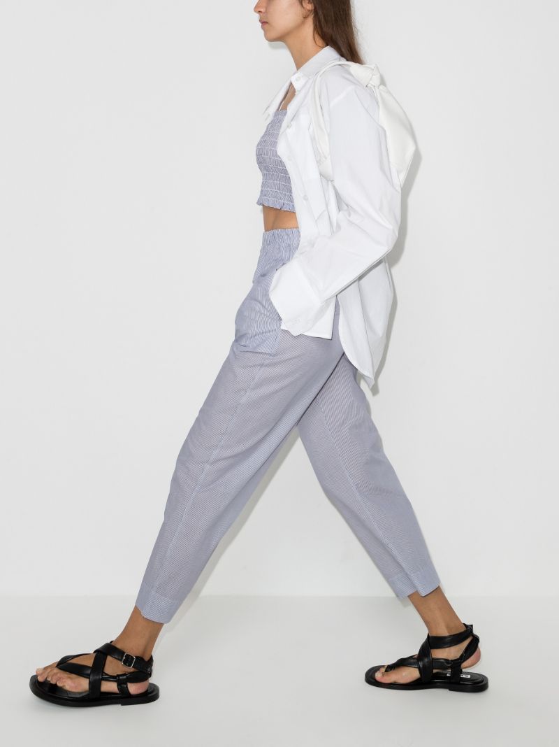 Eve Striped Cropped Trousers