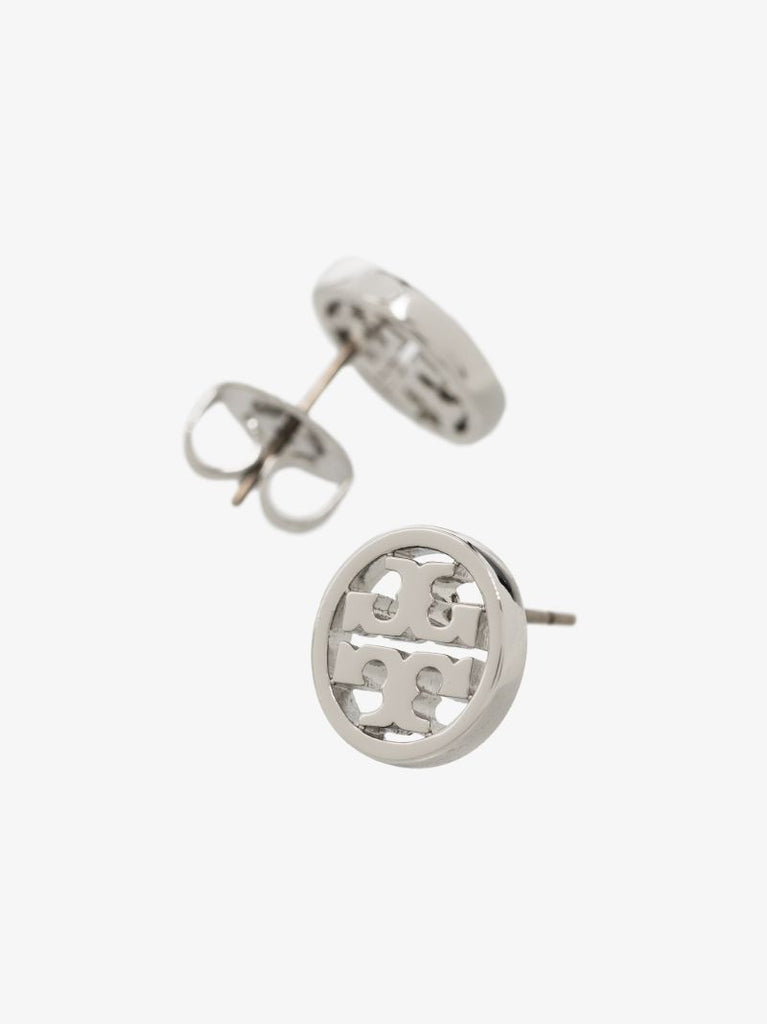 Silver Tone Miller Stud Earrings