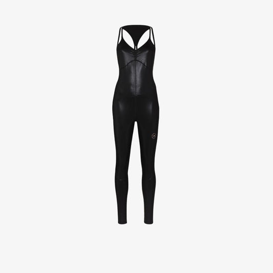 Shiny Cross Back Jumpsuit