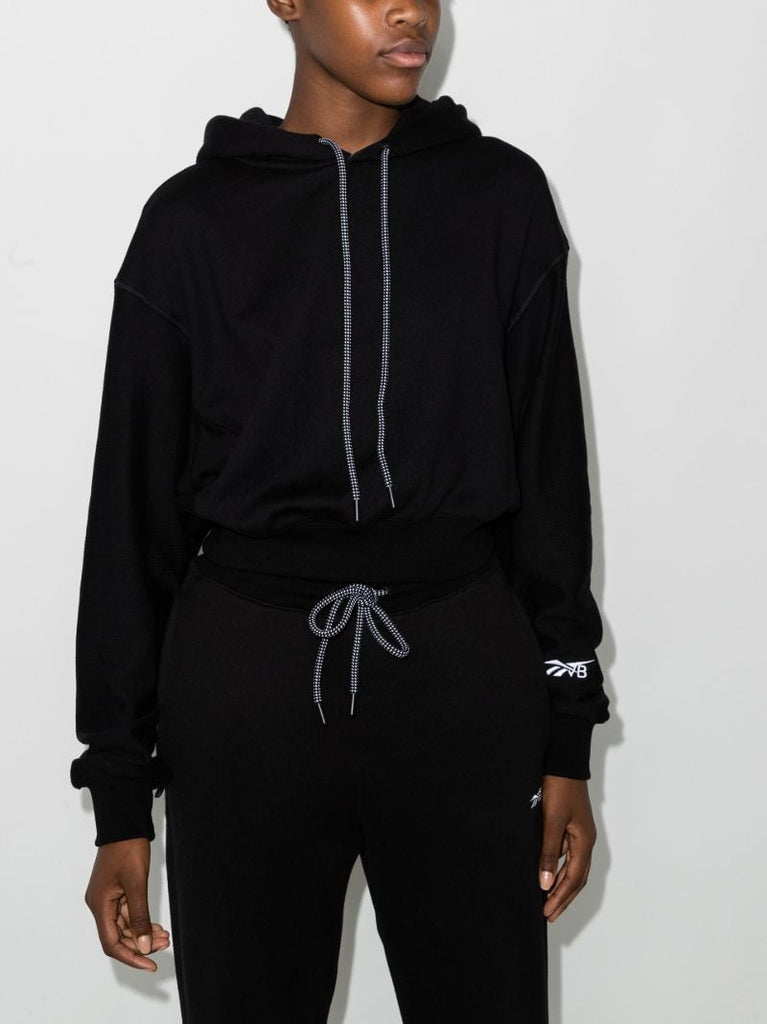Logo Cropped Hoodie