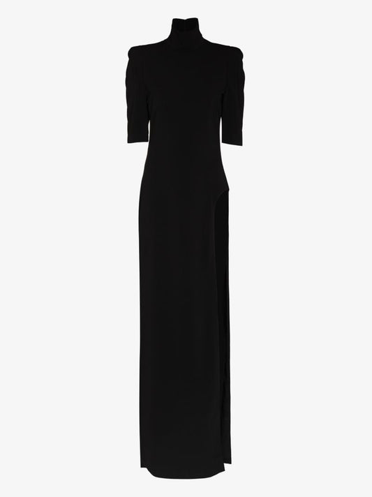 Black High-neck Gown