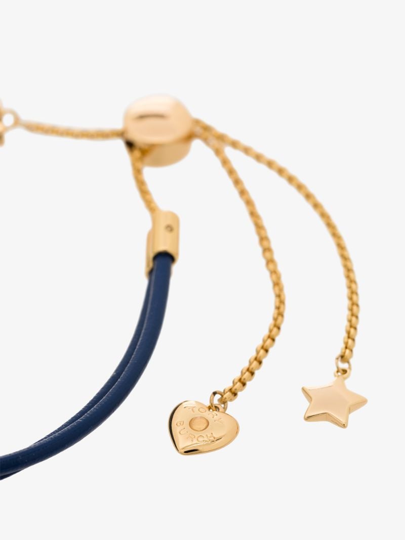 Blue and Gold Tone Kira Slider Bracelet