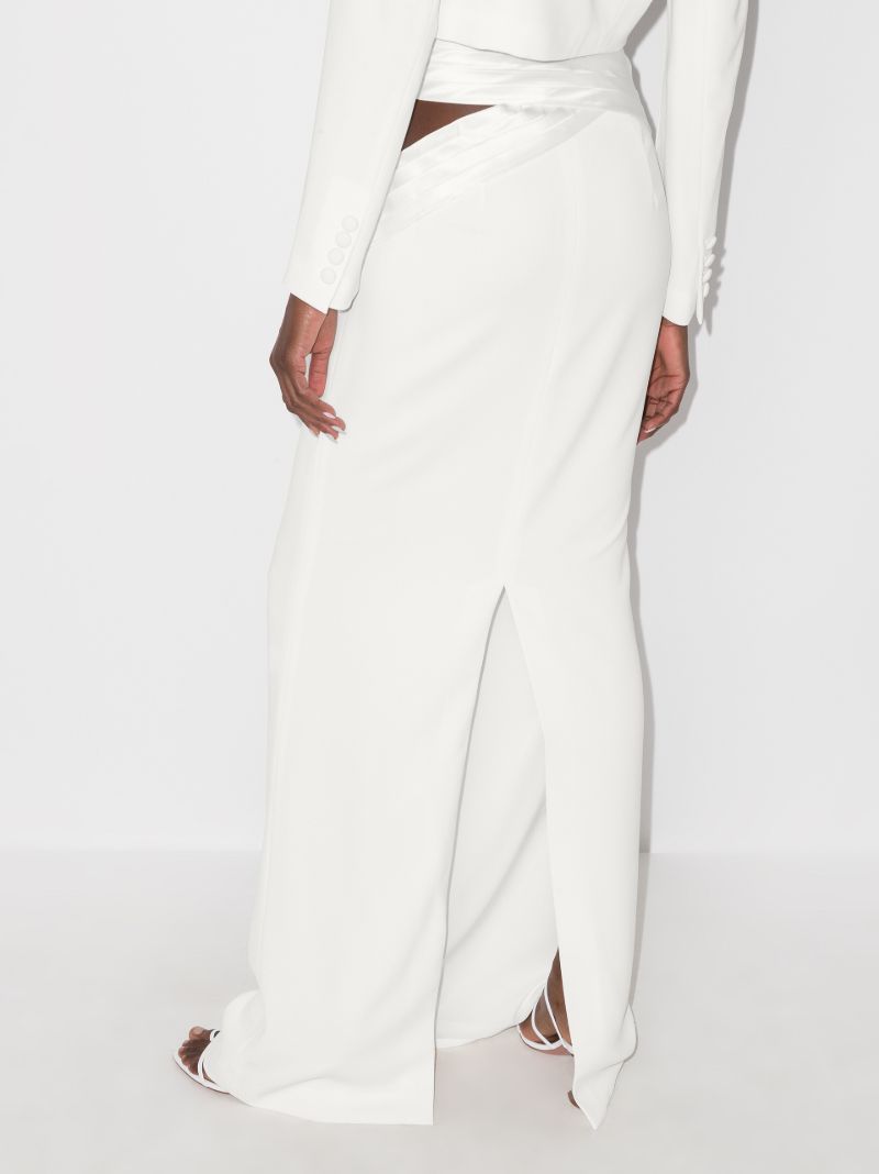 Cutout Straight Maxi Skirt