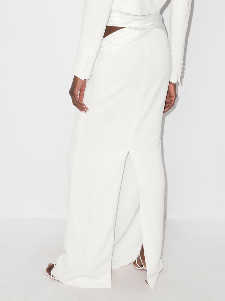 Cutout Straight Maxi Skirt