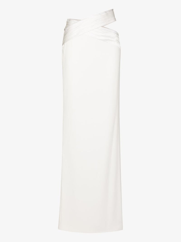Cutout Straight Maxi Skirt