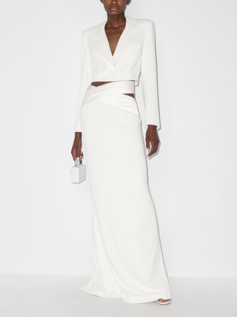 Cutout Straight Maxi Skirt