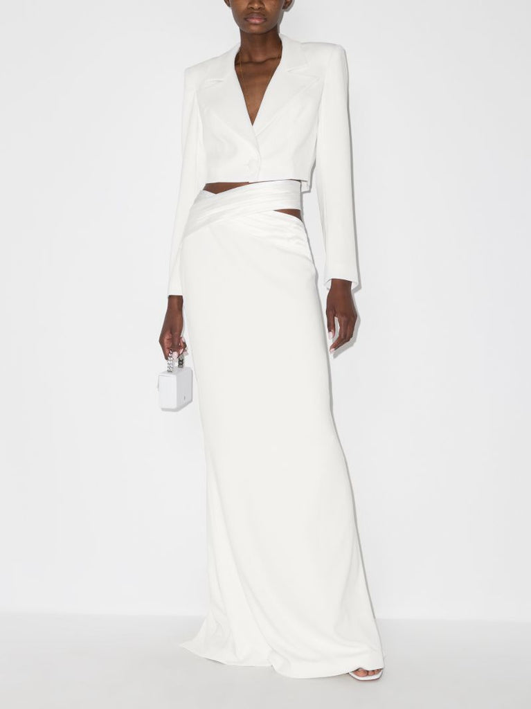 Cutout Straight Maxi Skirt