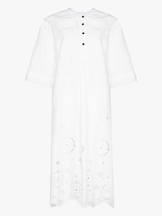 Large Collar Cotton Dress