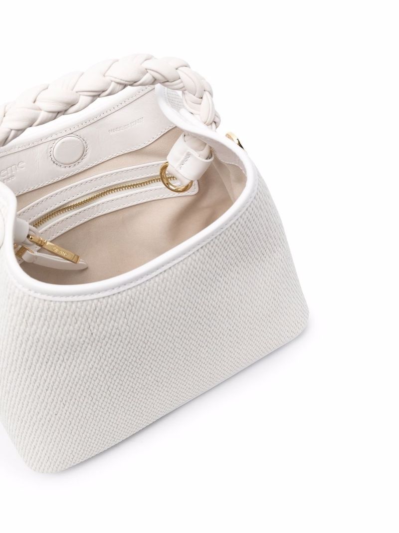 White Baozi Tresse Raffia Mini Bag