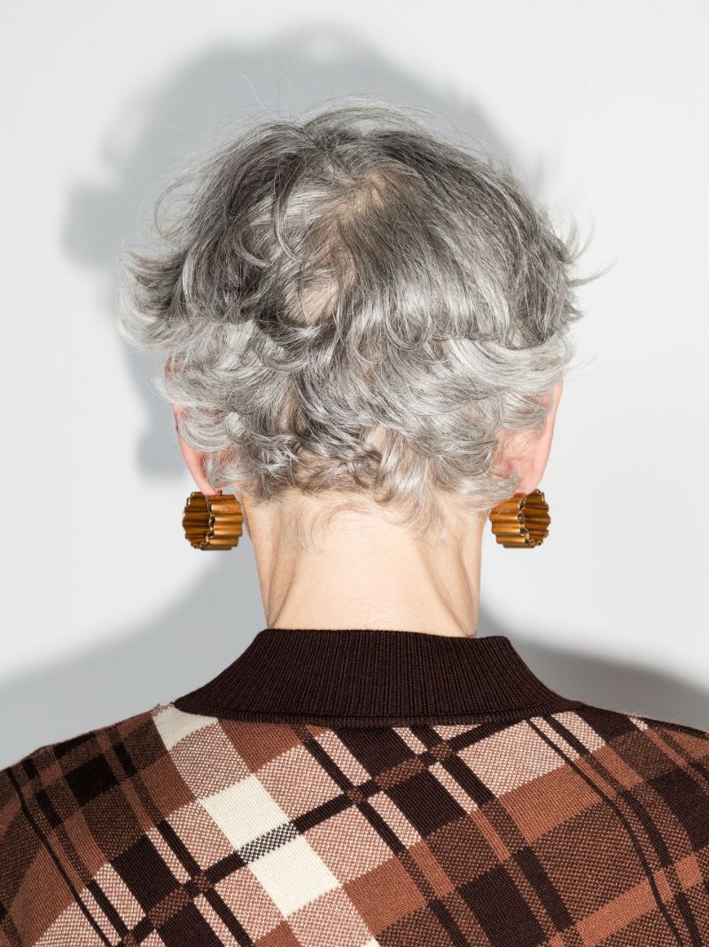 Plaid Merino Wool Cropped Sweater