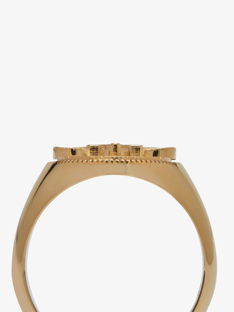 18k Yellow Gold Aries Signet Ring
