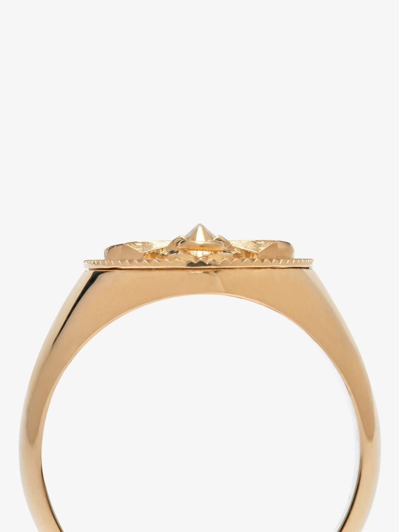 18k Yellow Gold Taurus Signet Ring