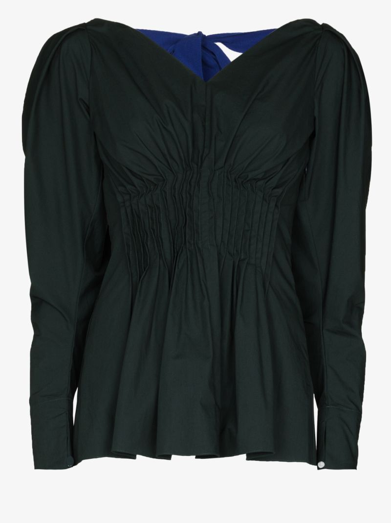 Goa Pouf Shoulder Cotton Blouse