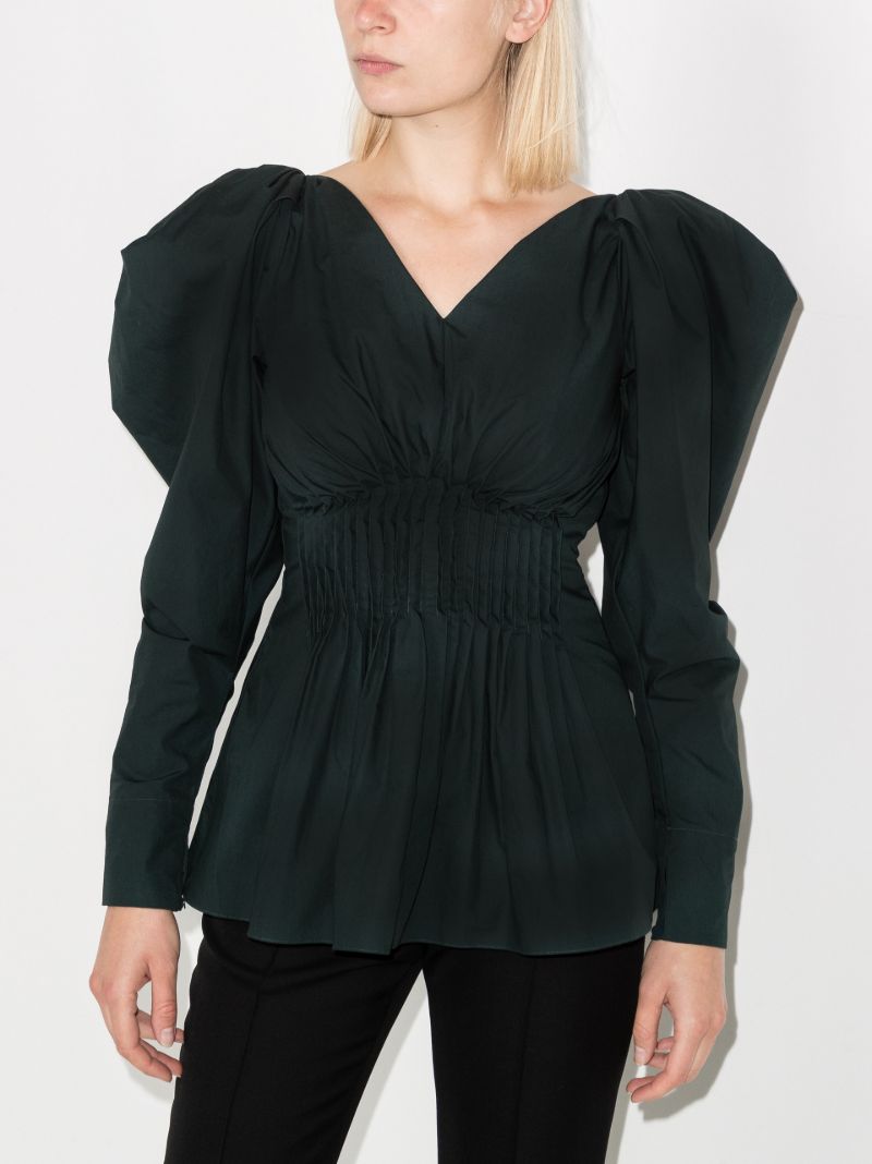Goa Pouf Shoulder Cotton Blouse