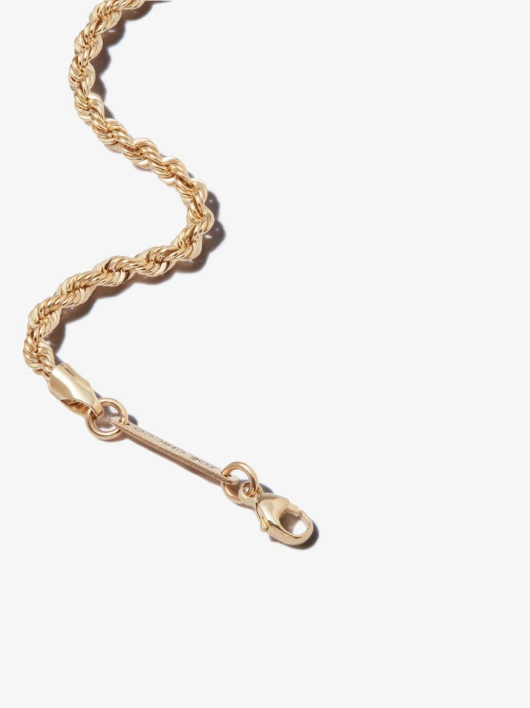 14k Yellow Gold Rope Chain Bracelet